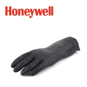 ★霍尼韦尔2095020黑色加长加厚橡胶防化学防腐蚀耐酸碱工业防水防化手套