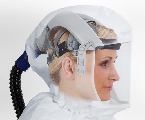 3m m-307头盔头罩versaflo送风过滤式呼吸防化喷溅 喷漆电焊防护头罩